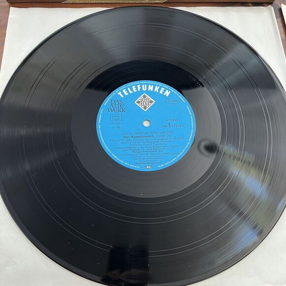 J.S. Bach Das Kantatenwerk Complete Cantatas Vol 25 LP Box Set 1980 Telefunken - Picture 4 of 8